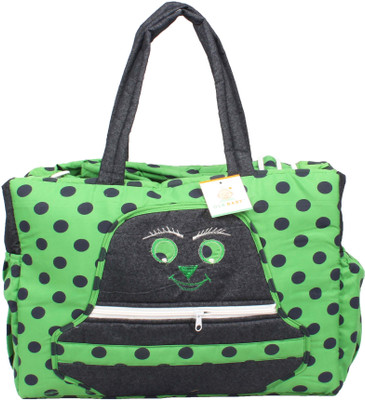 

Ole Baby Big Multi-Utility Amazing Polka Dot Fabric Diaper Bag(Green)