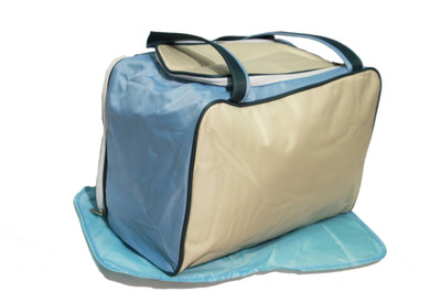 

Kiwi Tricolor Shoulder Diaper Bag(Blue)