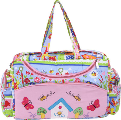 

MomToBe d-bag Diaper Bag(Blue and Pink Printed)