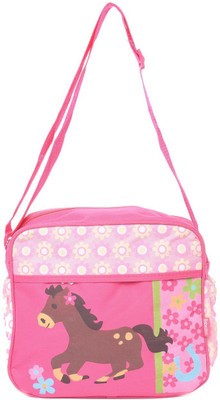 

Baby Bucket Bebesitos Nursery Mummy Diaper Tote - Horse Print -Bag Purse(Pink)
