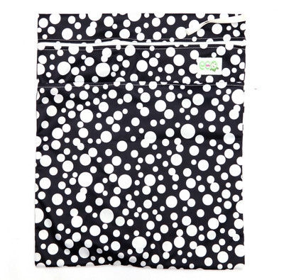 Eco Baby Polka Fusion WB Diaper Bags Black Eco Baby Diaper Bags