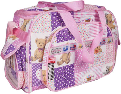 

Hanu Enterprises SIDEWHITE Messenger Diaper Bag(Pink)