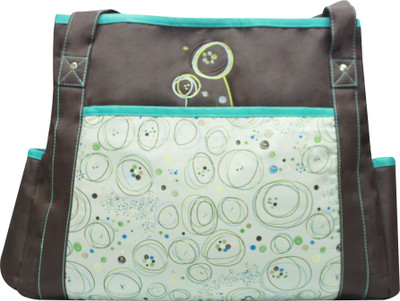 

Kiwi Abstract Circle Print with Mini Dots Diaper Bag(Multicolor)