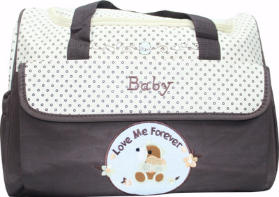 

Kiwi Brown Mini Polka Dots Diaper Bag(Multicolor)