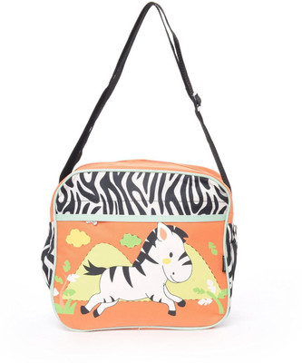 

Baby Bucket Bebesitos Nursery Mummy Diaper Tote- Zebra Print -Bag Purse(Orange)