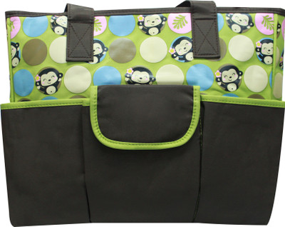 

Kiwi Monkey Print Diaper Bag(Multicolor)
