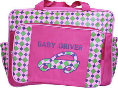 

Kiwi Pink Smart Car Print Diaper Bag(Multicolor)