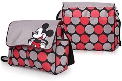

Baby Bucket Mickey Mouse Print Multi Travel Langer Diaper Bag(Grey)