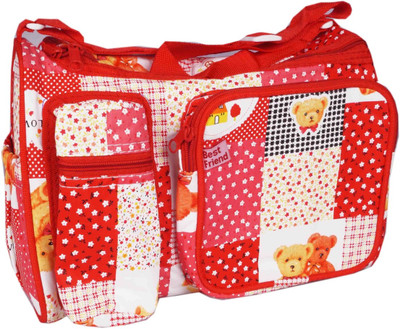 Hanu Enterprises SMALREDTED Messenger Diaper Bag Red Hanu Enterprises Diaper Bags
