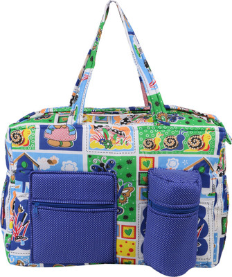 

MomToBe d-bag Diaper Bag(Blue and Green Butterfly Printed)