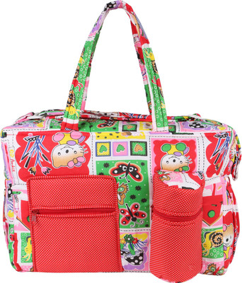 MomToBe d-bag Diaper Bag(Red Butterfly Printed)