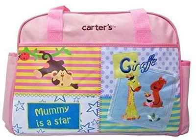 

Baby Bucket "Mummy Is A Star" Print Diaper Bag(Pink)
