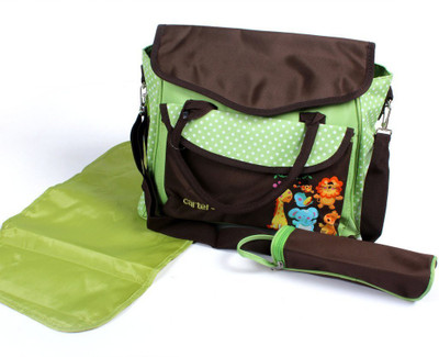 

Baby Bucket Carters Backpack Diaper Bag(Brown, Green)