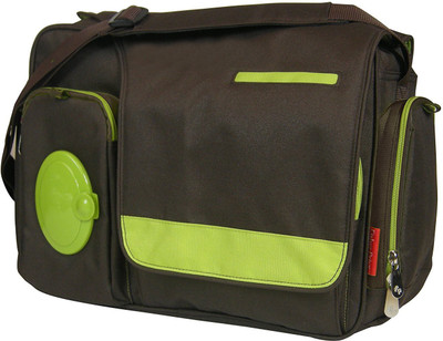 

Fisher-Price FastFinder Messenger with Locket Feature Diaper Bag(Black, Green)