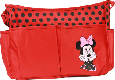 

Kiwi Minnie Mouse Patch Shoulder Diaper Bag(Red)