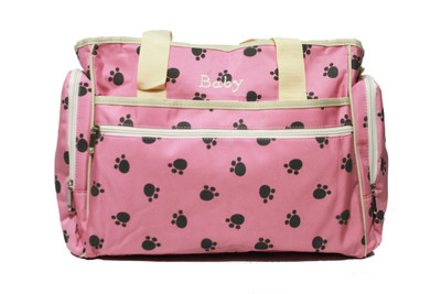 

Kiwi Paw Prints Shoulder Diaper Bag(Pink)