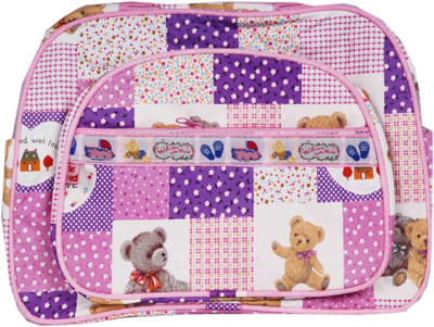 

Hanu Enterprises FRONTZIP Messenger Diaper Bag(Pink)