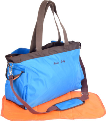 Offspring Multi Function Mama Shoulder Diaper Bag(Blue, Brown)