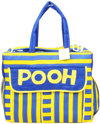 

Ole Baby Big Multi-Utility Amazing Stripe Fabric Diaper Bag(Blue)