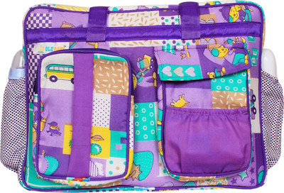 

Ole Baby Big Multi-Utility Amazing Abstract Fabric Diaper Bag(Orange)