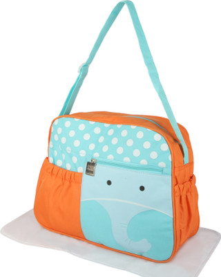 

Offspring Outing Mama Shoulder Messenger Diaper Bag(Orange, Blue, White, Black), Black;blue;orange;white