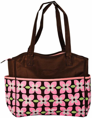 

Baby Bucket Flower Print Diaper Bag(Pink)