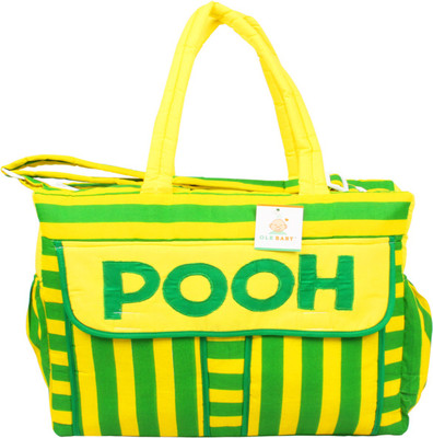 

Ole Baby Big Multi-Utility Amazing Stripe Fabric Diaper Bag(Green)