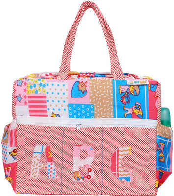 

Ole Baby Big Multi-Utility Amazing Abstract Fabric Diaper Bag(Pink)