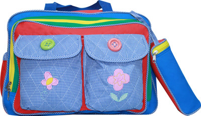 

Kiwi Flower Embroidery with Buttons Diaper Bag(Multicolor)