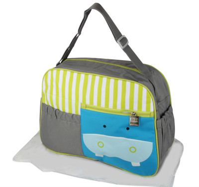 

Offspring Outing Mama Shoulder Messenger Diaper Bag(Grey, Green, Blue, White), Blue;green;grey;white