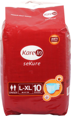 

Kare In Sekure Adult Diapers - L(10 Pieces)