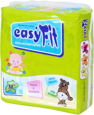 

EasyFit Disposable Baby Diapers - M(40 Pieces)