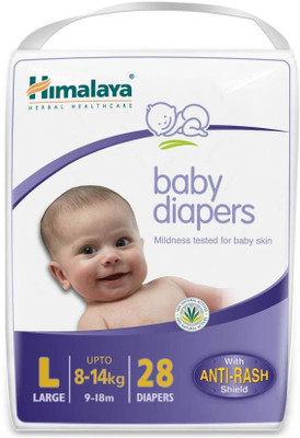 

Himalaya New Baby Diapers - L (28 Pieces) - L