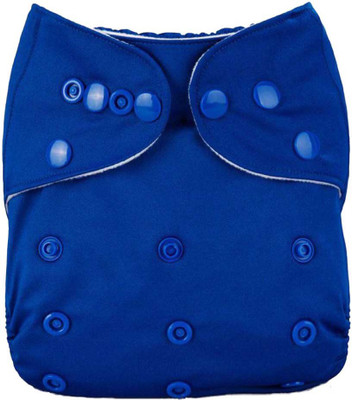 

N&M Royal Blue Baby Cloth Diaper washable Solid Color Baby Nappy One Size Adjustable Cloth Diapers - L