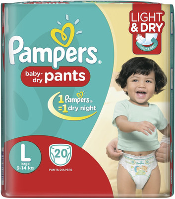 

Pampers PANTS DIAPERS - L(20 Pieces)