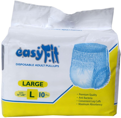 

EasyFit Disposable Adult Pullups Adult Diapers - L(10 Pieces)