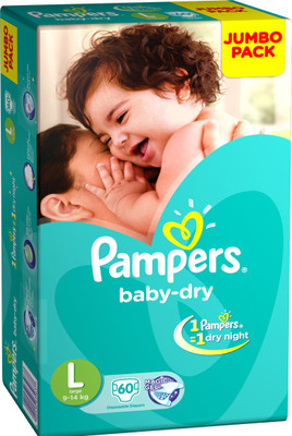 

Pampers Diaper Taped Large(60 Pieces)