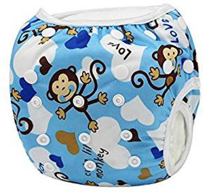 

Baby Grow All in One Reusable Diaper Waterproof Monkey Print - New Born