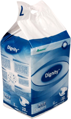 

Romsons Dignity Adult Diapers - L(10 Pieces)