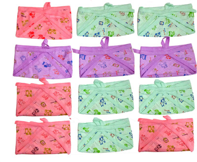 

Welo New Born Washable Reusable Cotton Diaper/Langot - M(12 Pieces)
