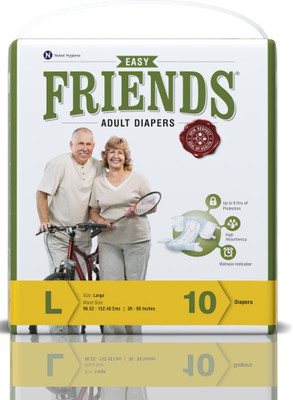 

Friends Easy Adult Diapers - L(10 Pieces)