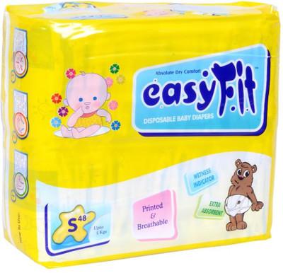 

EasyFit Disposable Baby Diapers - S(48 Pieces)