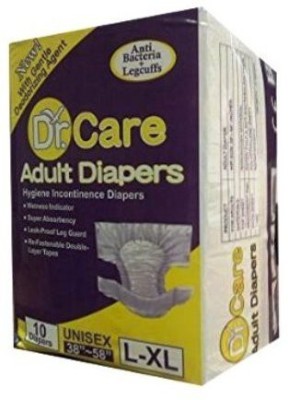 

Dr. Care Hygiene Incontinence Unisex with Anti Bacteria + Legcuffs(38"-58") Adult Diapers - L(10 Pieces)