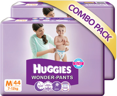 

Huggies Wonder Pants Combo Pack - M(88 Pieces)