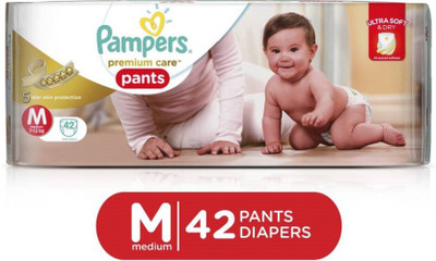 

Pampers Premium Care Pant Diapers - M(42 Pieces)