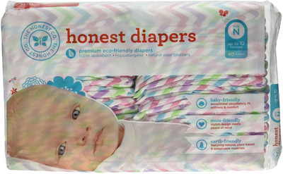 

The Honest Company Chevron Print - New Born(40 Pieces)