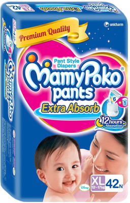 

MamyPoko Pant Style Diaper Extra Large (42 Count) - XL(42 Pieces)