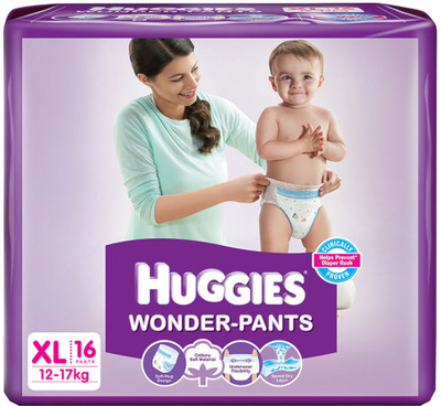 Huggies Wonder-pants Diaper - XL(16 Pieces)