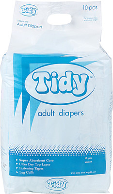 

Tidy Adult Diapers - L(10 Pieces)
