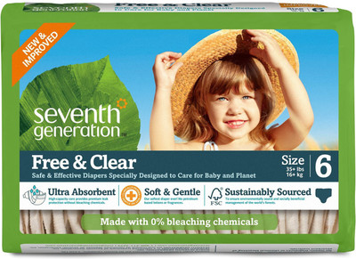 

Seventh Generation Free and Clear Unprinted Size 6 - L(100 Pieces)